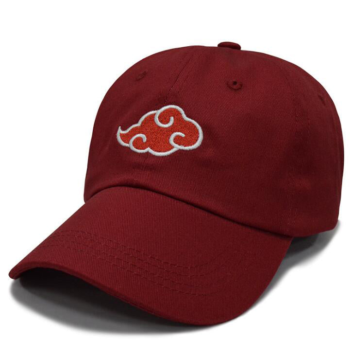 Naruto Hat Akatsuki Red Cloud Embroidery