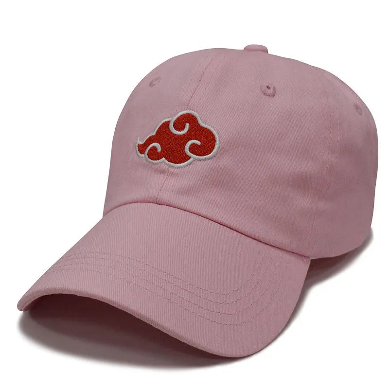 Naruto Hat Akatsuki Red Cloud Embroidery