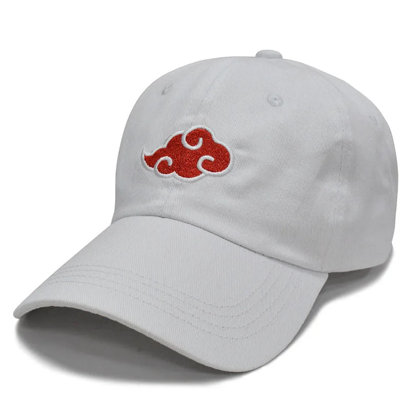 Naruto Hat Akatsuki Red Cloud Embroidery