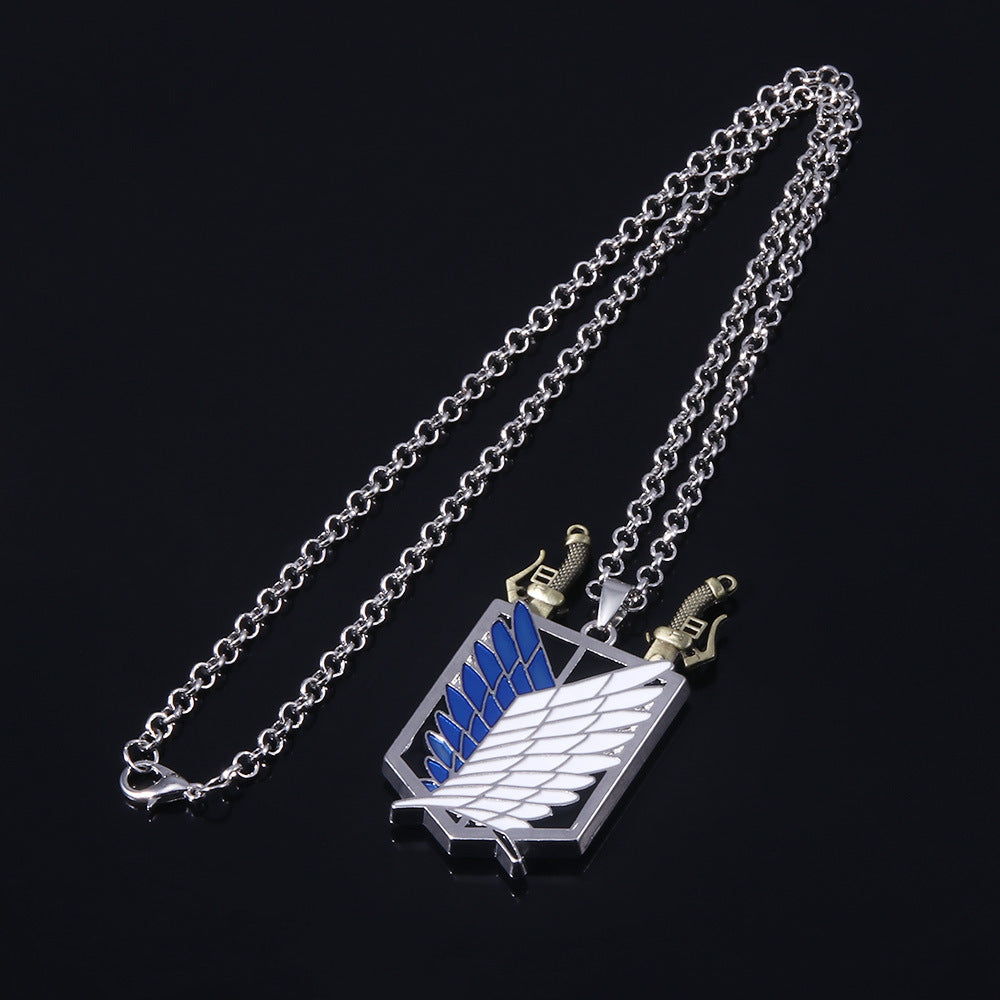 Attack on Titan Necklace & Keychain Set | Wings of Freedom