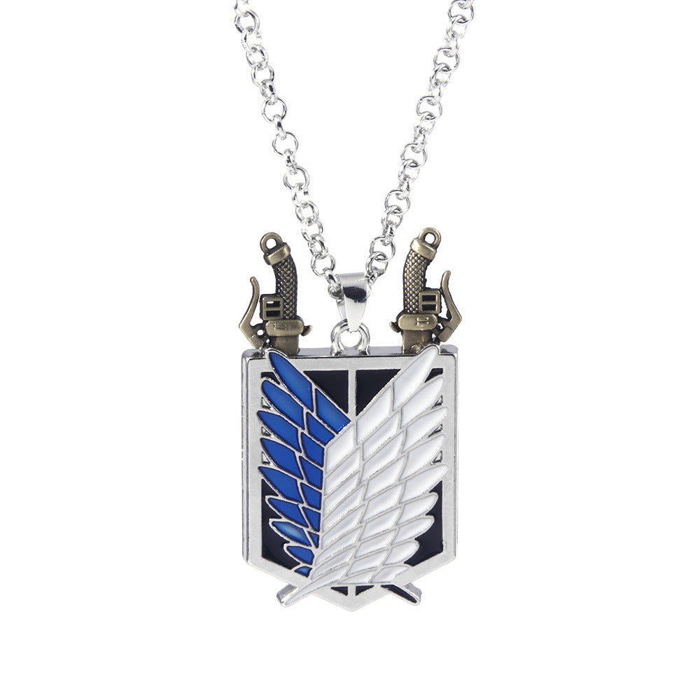 Attack on Titan Necklace & Keychain Set | Wings of Freedom