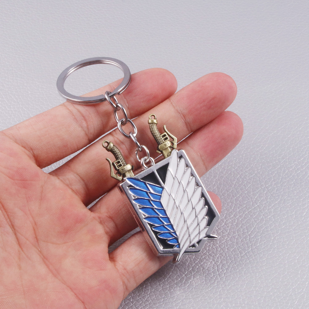 Attack on Titan Necklace & Keychain Set | Wings of Freedom